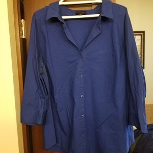 3/4 Sleeve Button Up Shirt